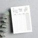 Printable Wine List, Wine Journal, Wine Tracker A4/ A5/ Letter Sizes ...