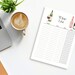 Printable Wine List, Wine Journal, Wine Tracker A4/ A5/ Letter Sizes ...