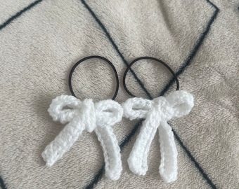 Crochet hair bows