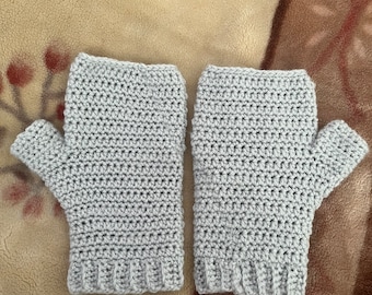 Crochet fingerless gloves PDF pattern
