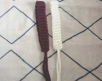 Crochet Headband - Knitted Hair Tie - Boho Head Wrap