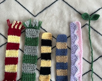 Crochet bookmark - harry potter, leaf, abstract