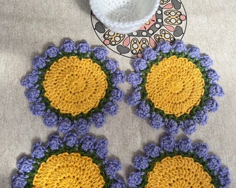 Coasters in a flowerpot