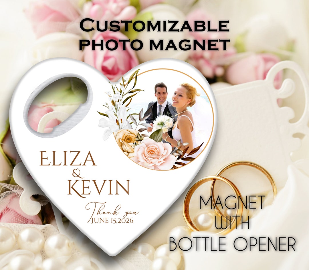 Wedding Souvenir Customizable Photo Magnet With Bottle Opener Wedding wedding-souvenir-customizable-photo-magnet-with-bottle-opener-wedding