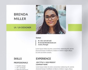 Professional Resume Template | Cv and cover letter | Modern | Minimal |