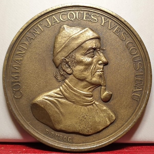 Médaille En Bronze, Commandant Cousteau