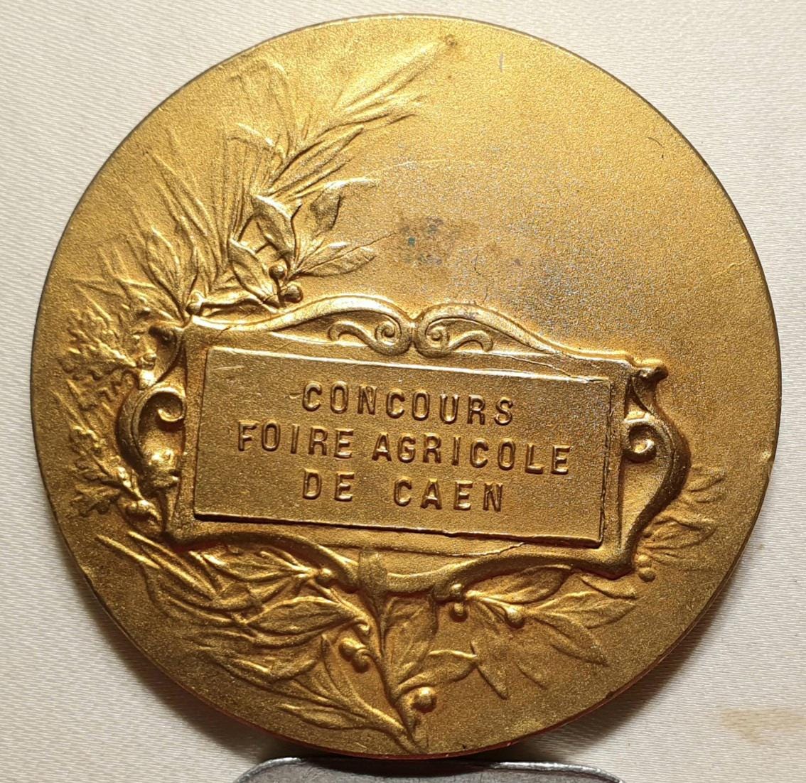 Médaille Argent Massif 1906 - Concours Agricole De Saint-André (Eure) - F. Rasumny
