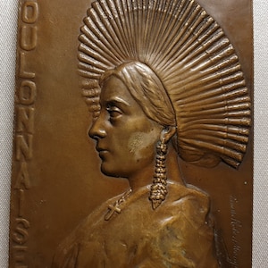 Boulonnaise splendid french regions art medal bronze plaque