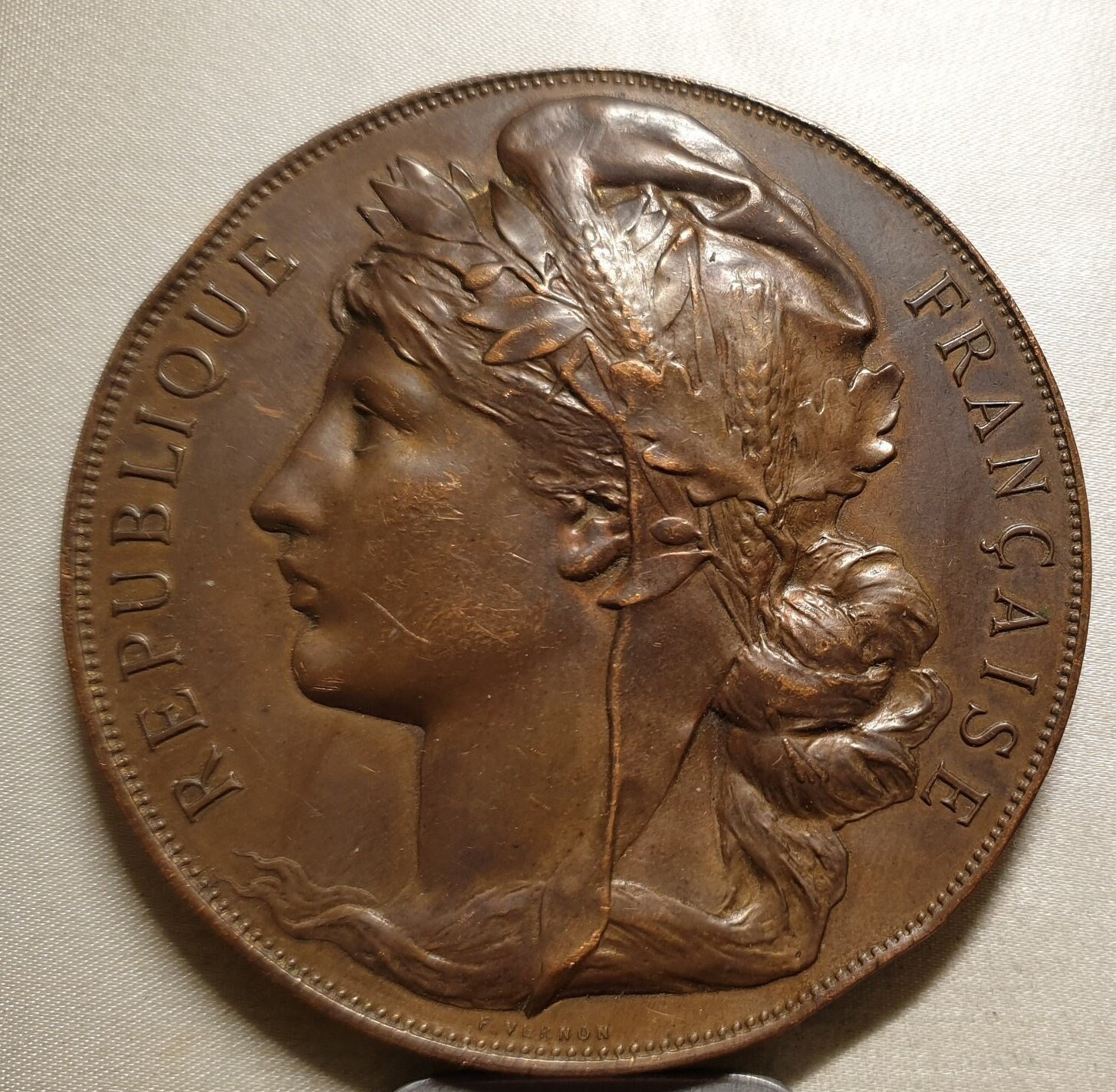 Médaille Art Déco EDF En Bronze - Graveur Mannoni - 5 Pièces ?