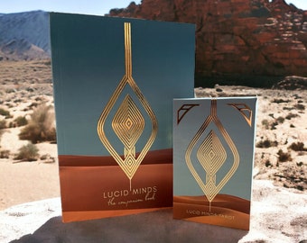 Lucid Minds Tarot Deck & Printed Companion Book – Modern Tarot Cards in Desert Theme