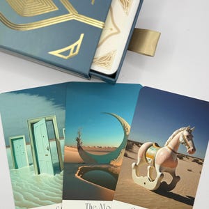 Lucid Minds Tarot Deck: Wüsteninspirierte Karten mit gedrucktem Ratgeber Bild 4