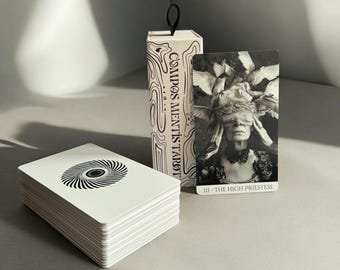 Compos Mentis Tarot - Black and White Tarot Deck with (Optional) Storybook