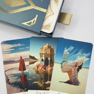 Lucid Minds Tarot Deck: Wüsteninspirierte Karten mit gedrucktem Ratgeber Bild 2