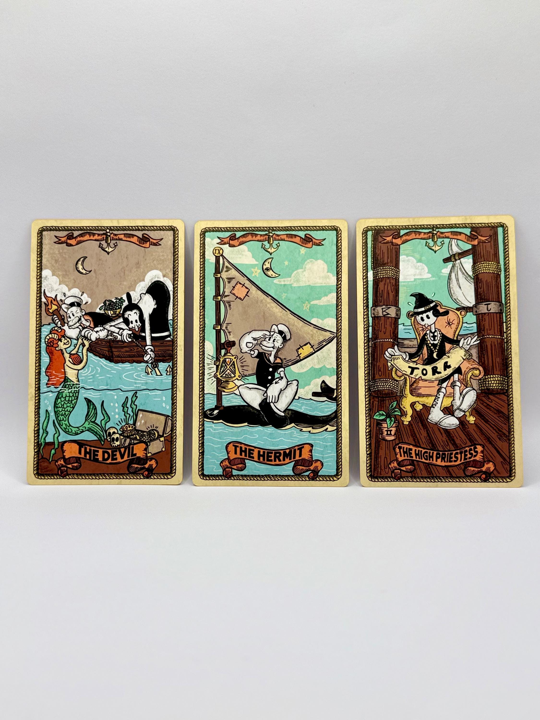 Sailor's Arcana - Tarot Deck Inspired by Popeye and Olive Oyl - Etsy