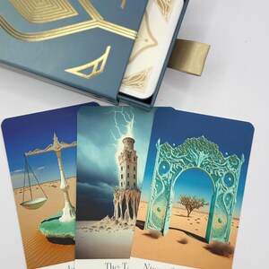 Lucid Minds Tarot Deck: Wüsteninspirierte Karten mit gedrucktem Ratgeber Bild 3