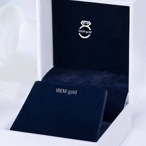 Anello di fidanzamento Moissanite a taglio rotondo da 3 ct, Anello solitario rotondo, Anello in oro massiccio 14k, Anello regalo anniversario, Anello nuziale, Regalo personalizzato immagine 7