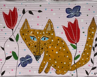 Fox and butterflies