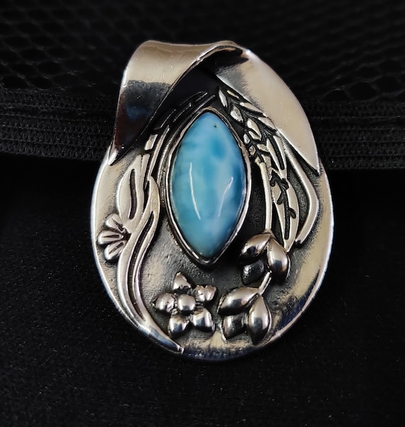 SAAD】ラリマー ペンダントトップ カリブ海の宝石 SAAD ラリマー