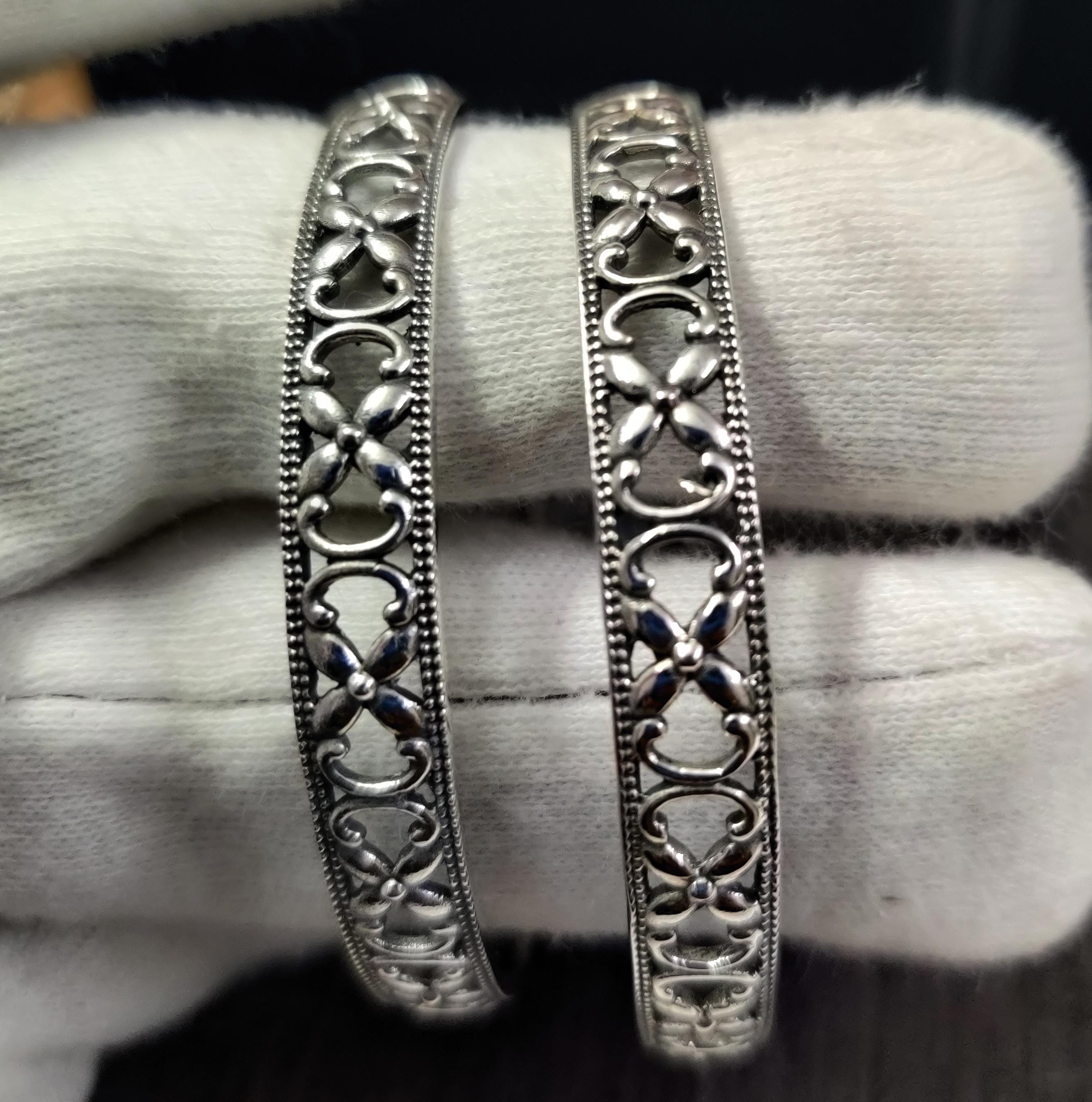 vintage silver bangle　Bracelet　バングル　925 s-l400.jpg