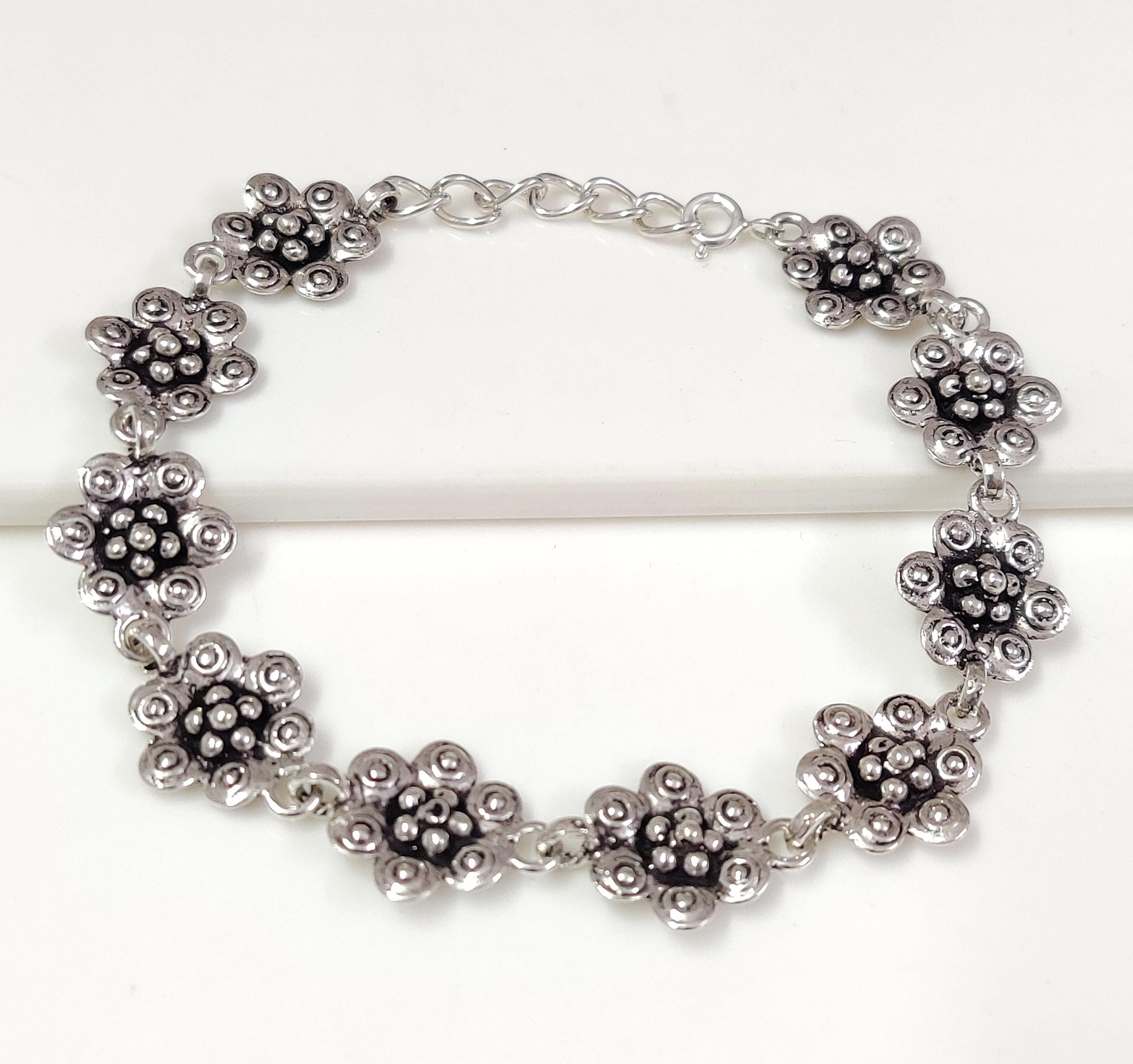 SILVER925 SUNFLOWER BRACELET/シルバー/ブレスレット