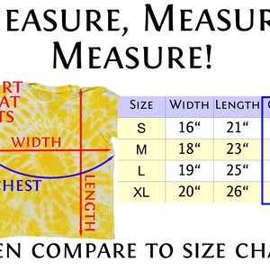 Measure, measure, measure! Comparison size chart for help in ordering correct size.