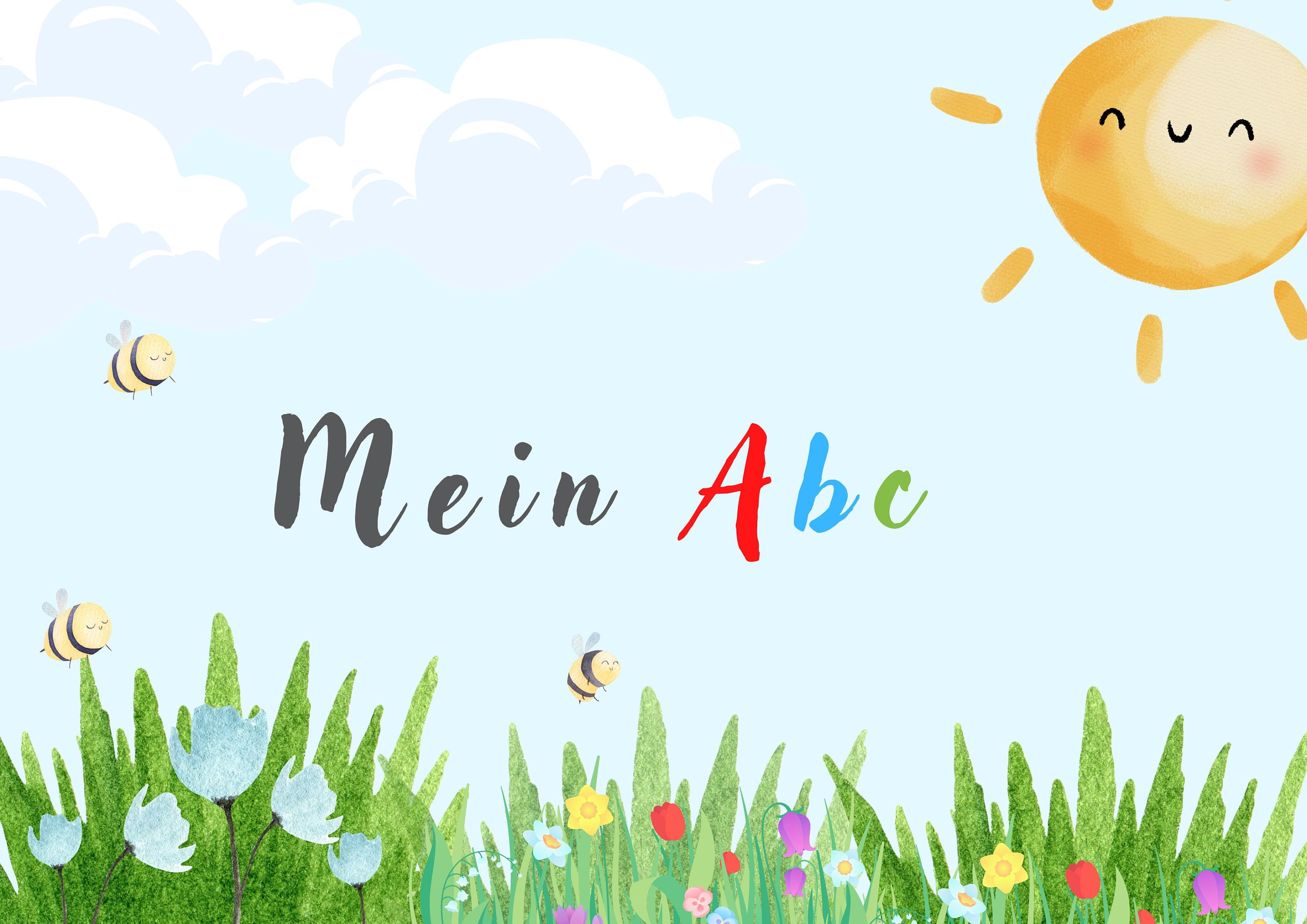 ABC Pictures for Coloring, Printable, Literacy, ABC Book, Learning