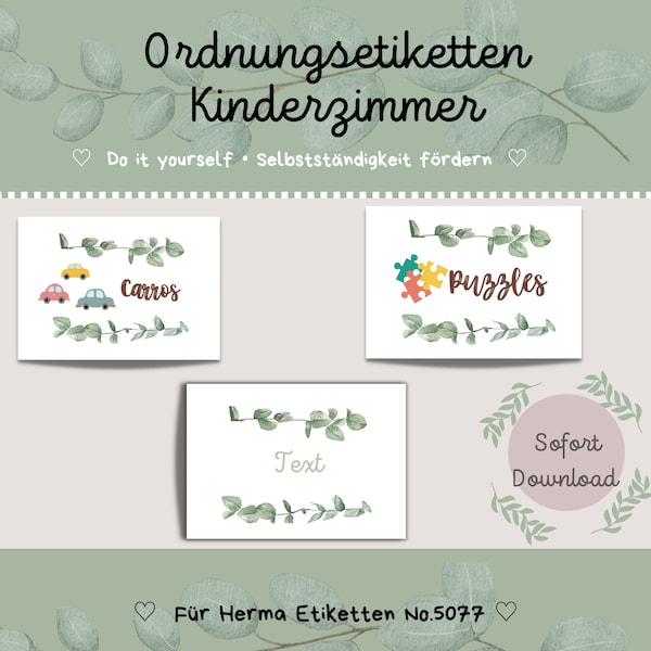 Ordnungsetiketten/Möbelaufkleber/Selbstständigkeitfördern/Labels/DIY/ kids/babynursery/Kinderzimmer/Editable/Montessori/Kindergarten