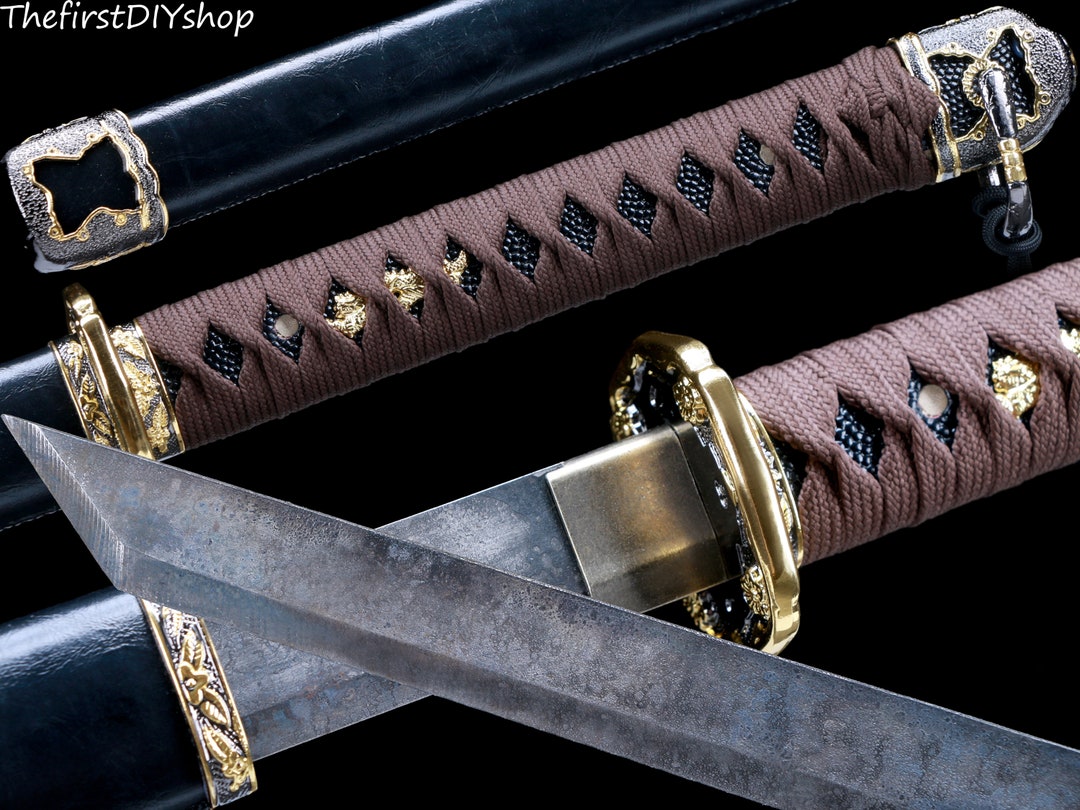 Handmade Katanafull Tang Katanaswords Realtrain Spring Steel