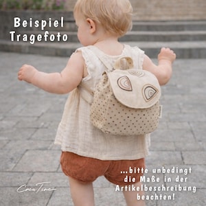 MINI Rucksack für Kleinkinder | Kita-Rucksack | Handgemachter Kinderrucksack | Regenbogen-Rucksack | Stoffrucksack für Mädchen & Jungen