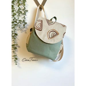 Mini Rucksack für Kleinkinder | Kita-Rucksack | Handgemachter Kinderrucksack | Regenbogen-Rucksack | Stoffrucksack für Mädchen & Jungen
