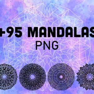 More than 95 Original Mandalas for you in PNG.