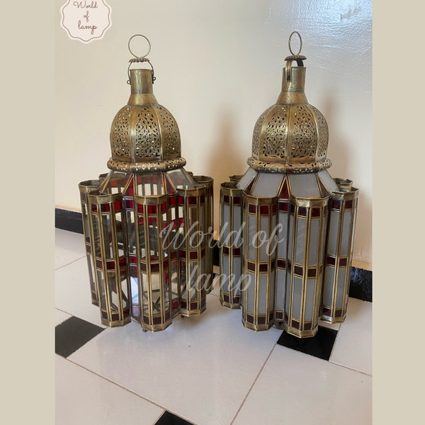 Moroccan lamp , Moroccan lantern , Moroccan lighting style ,Moroccan pendant light, Moroccan lampshade