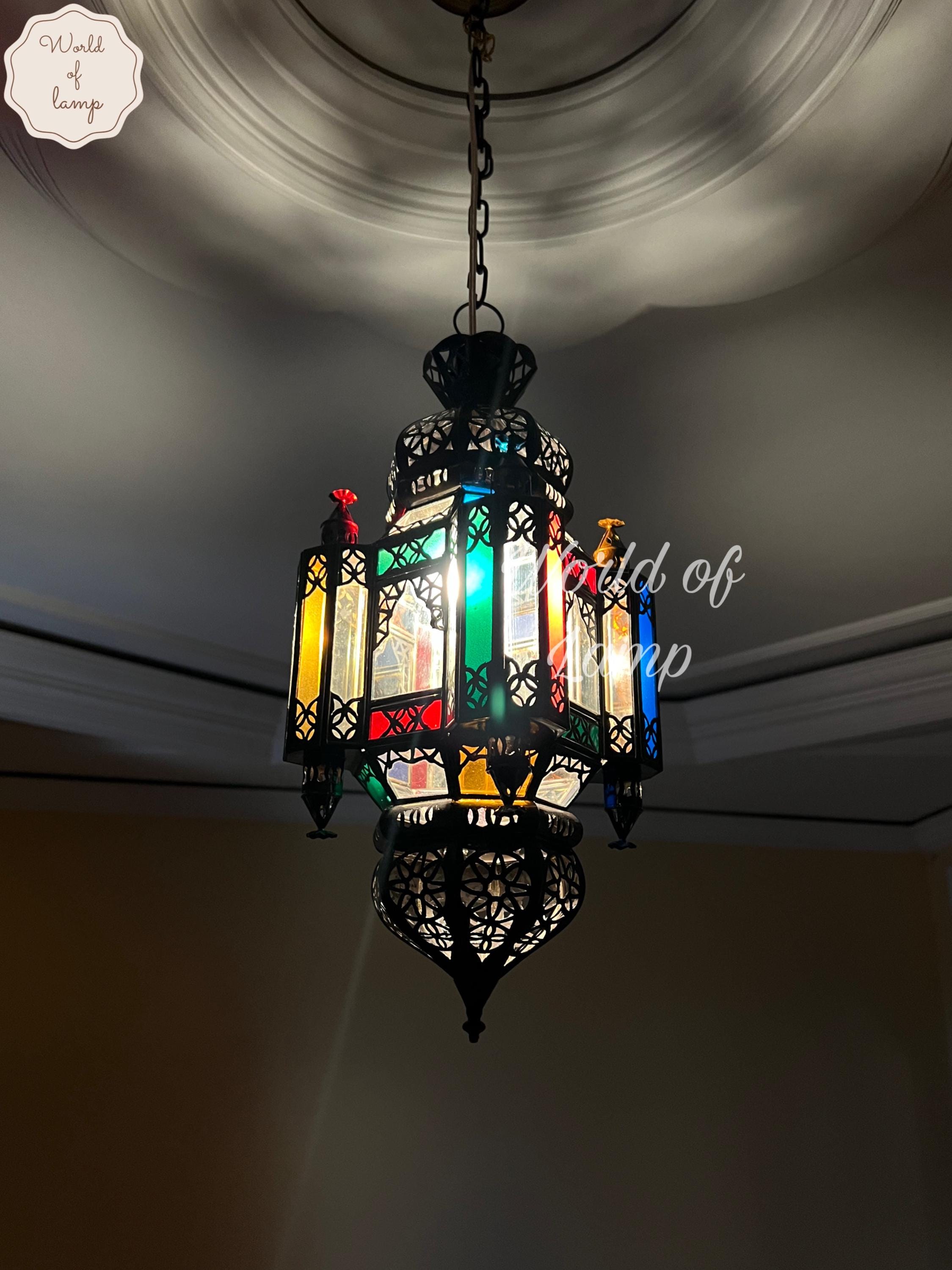 Milky Glass Lighting, Moroccan lighting style Elegance Filigrain suspension light, White Glass Ceiling Chandelier