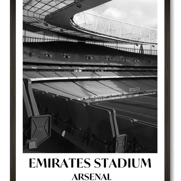 Arsenal F.C. - Instant Download - Football Wall Art Print - Emirates Print, Football Gifts, Wall Art, Vintage Print, Poster