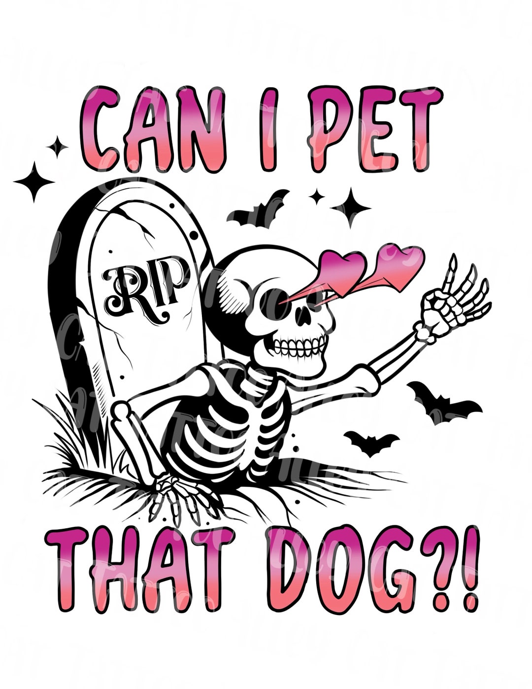 Can I Pet That Dog PNG Set. Pink/blue/purple/black/white Etsy