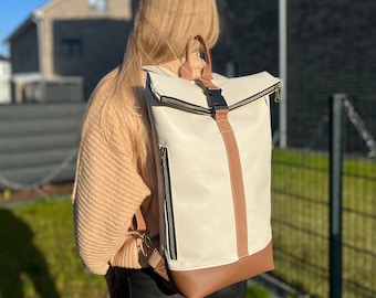 Roll top backpack