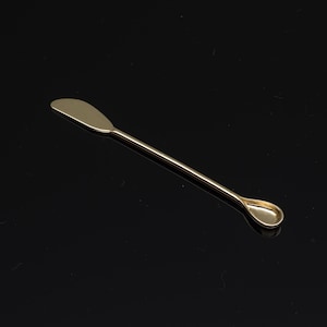 14k Gold Miniature Spoon – "Luxury miniature gold scoop