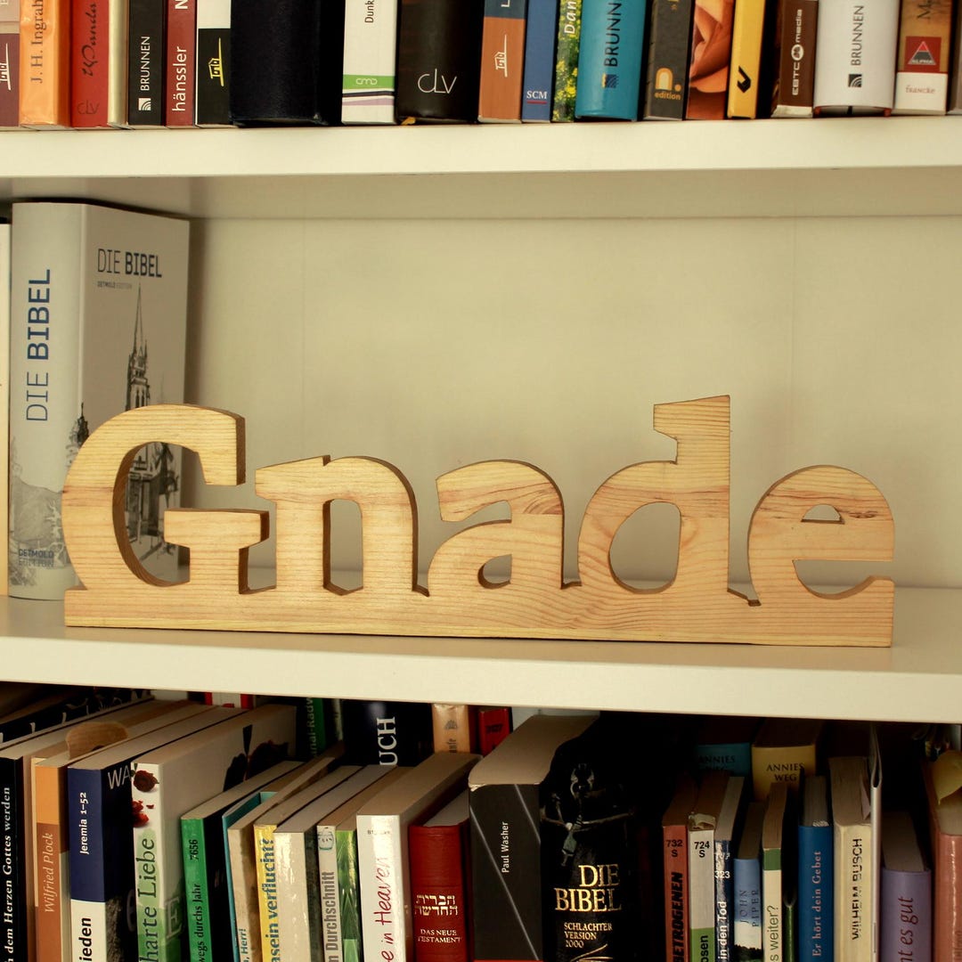 Extended Grace Lettering Grace Lettering, Wooden, Handmade, 37 Cm, God, Love - Etsy