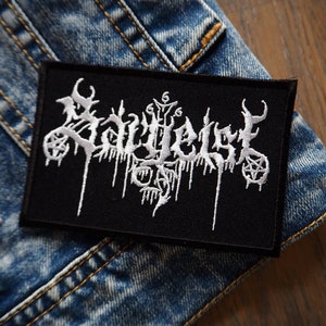 SARGEIST Black Metal Embroidered Patch
