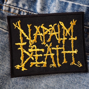 NAPALM DEATH Embroidered Patch (Death Metal)