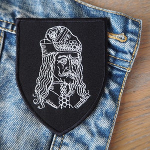 Vlad Tepes Drakula Dracul Vampire Black Metal Embroidered Patch
