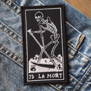 La Mort 13 Tarot Medieval Occult Embroidered Patch