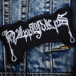 HAPPY DAYS Embroidered Patch (Black Metal)