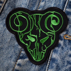 Pick Of Destiny Tenacious D inspired Skull Horror Embroidered Patch