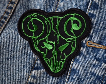 Patch bordado inspirado em Tenacious D, inspirado em Skull Horror, da Pick Of Destiny