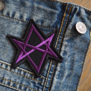 HEXAGRAM Crowley, Pentagram, Occult Embroidered Patch