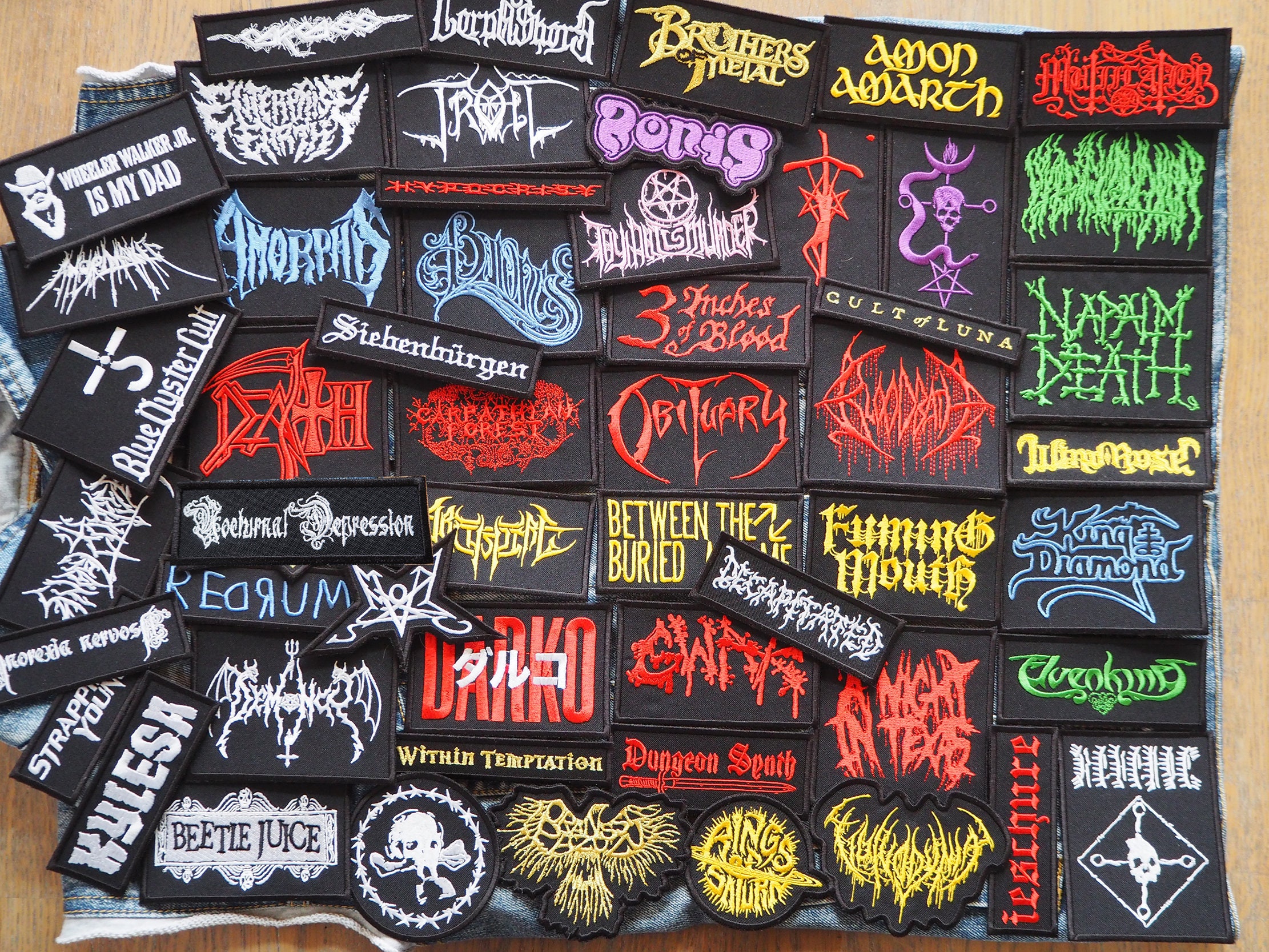 Metal Band Patches 