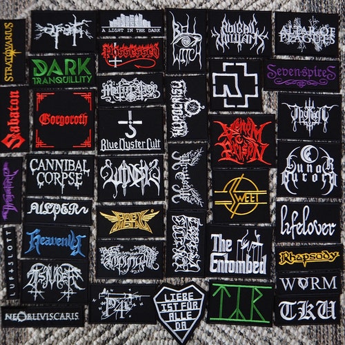 Black/death/doom/heavy Metal Patches 2 Etsy