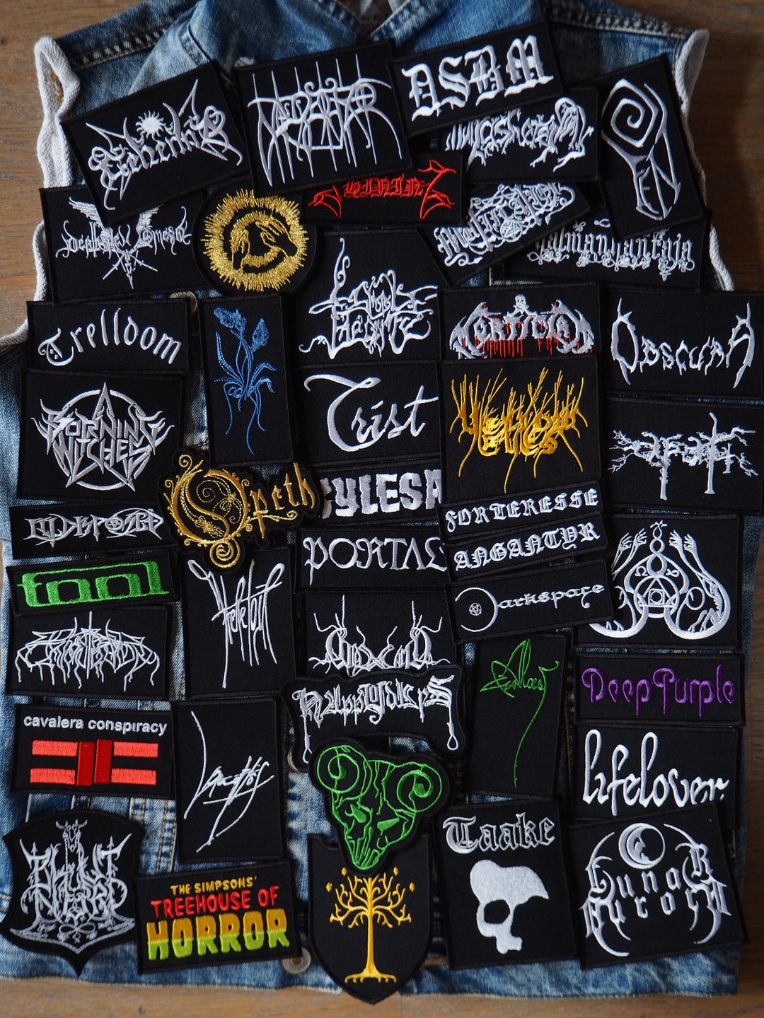 Black/death/doom/heavy Metal Patches 11 Etsy