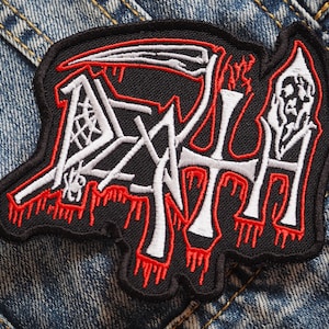 AxCx / Death Embroidered Patch (Noisecore, Death Metal)